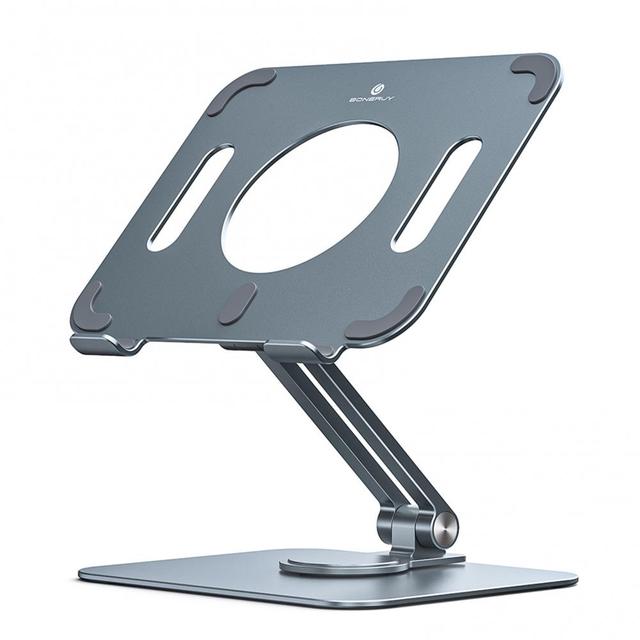 Adjustable Height Folding Tablet Stand with Ergonomic Design