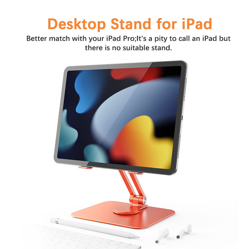 Adjustable Height Folding Tablet Stand with Ergonomic Design