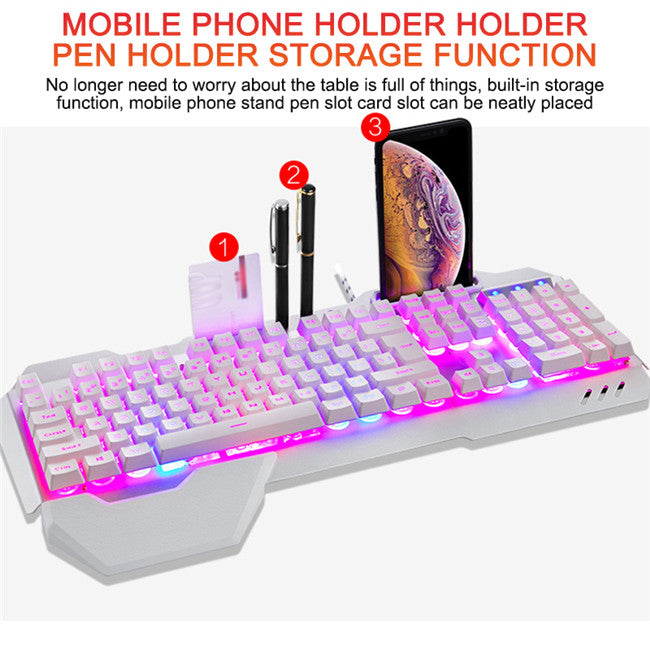 Clavier mécanique ergonomique avec rétroéclairage RVB