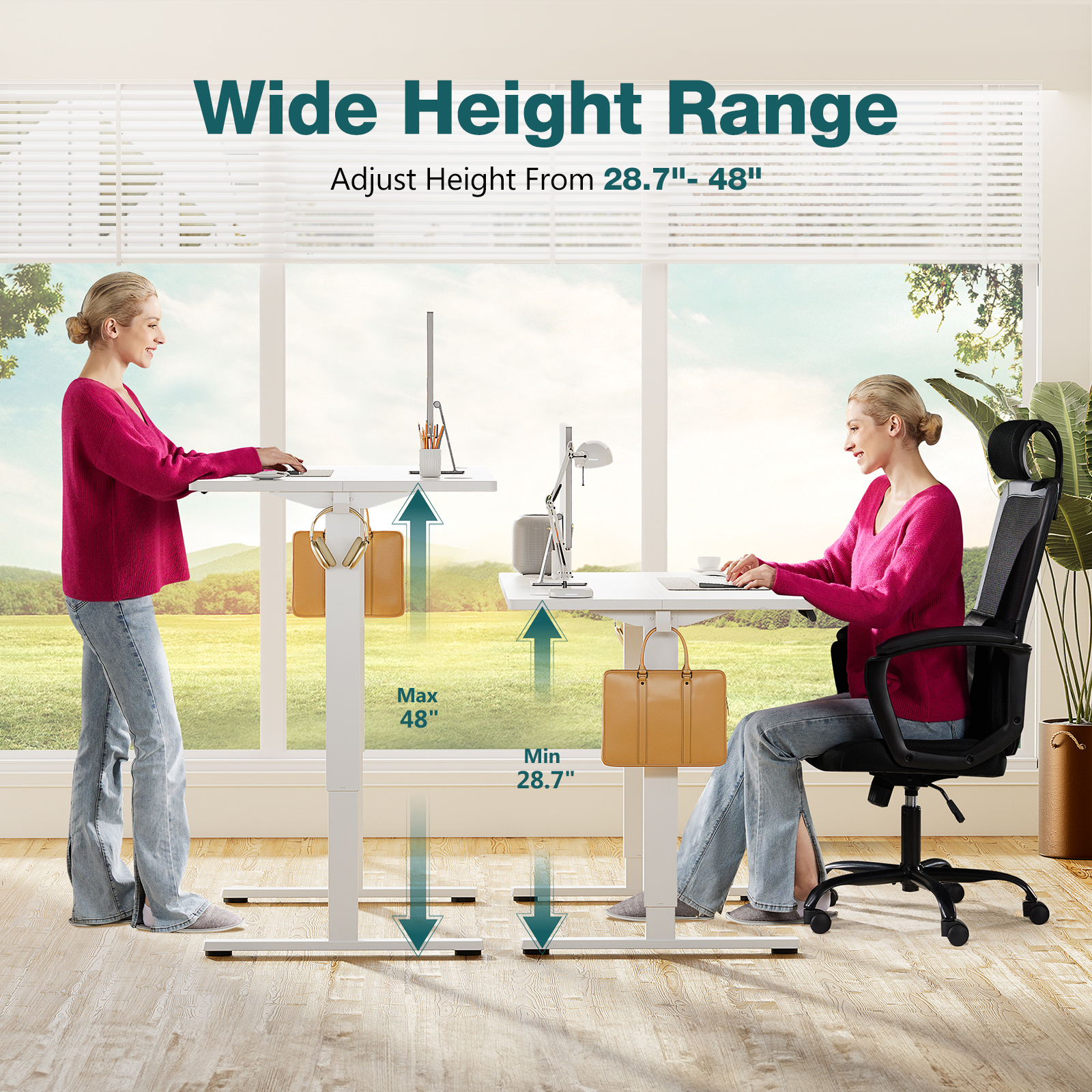 Ergonomiskt höjdjusterbart bord