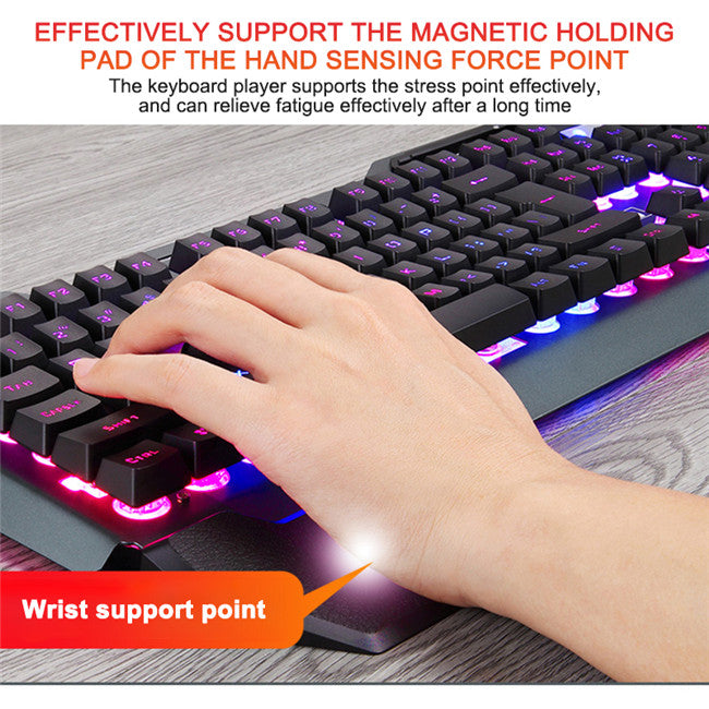 Clavier mécanique ergonomique avec rétroéclairage RVB
