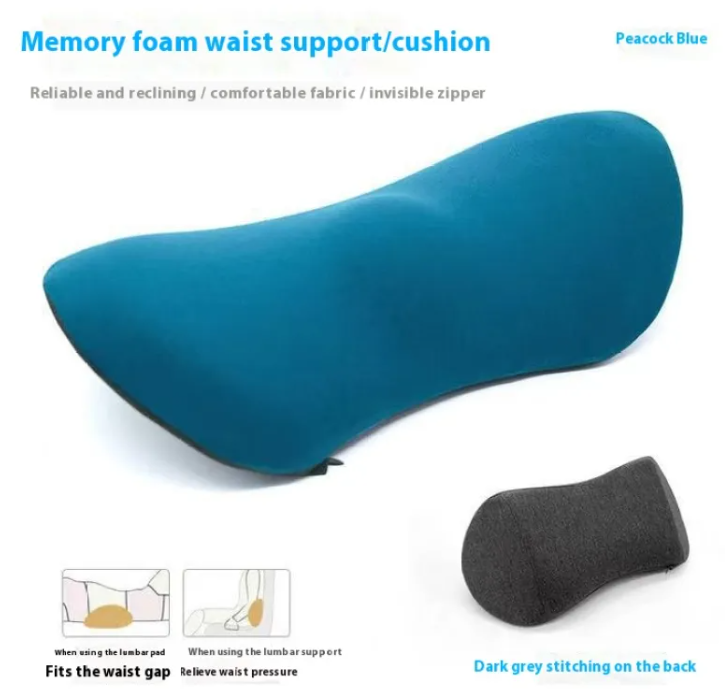 Oreiller de soutien lombaire ergonomique en mousse à mémoire de forme