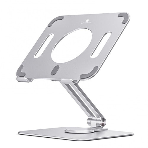 Adjustable Height Folding Tablet Stand with Ergonomic Design