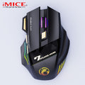 Souris gaming RVB sans fil, ergonomique et rechargeable