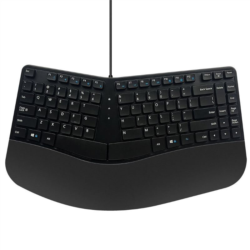 Ergonomiskt delat trådbundet tangentbord