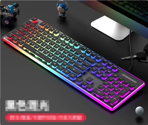Clavier mécanique ergonomique avec rétroéclairage RVB