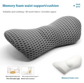 Oreiller de soutien lombaire ergonomique en mousse à mémoire de forme