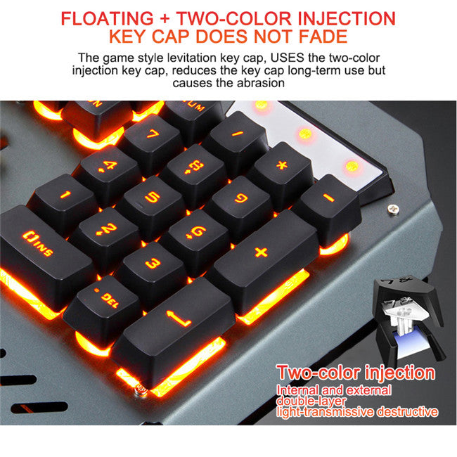 Clavier mécanique ergonomique avec rétroéclairage RVB