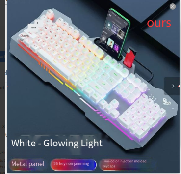 Clavier mécanique ergonomique avec rétroéclairage RVB